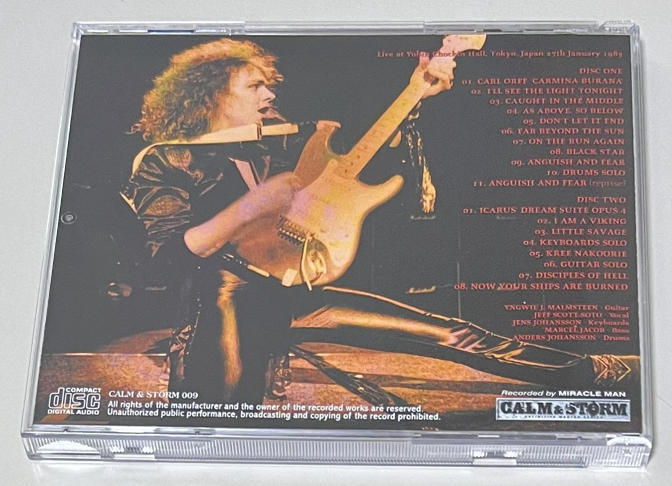 YNGWIE MALMSTEEN'S RISING FORCE / ENSLAVING TONIGHT (2CD) CALM & STORM 009