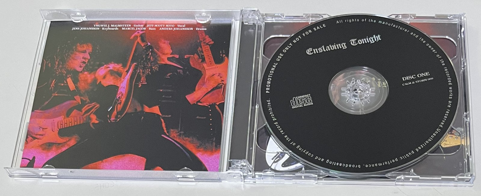 YNGWIE MALMSTEEN'S RISING FORCE / ENSLAVING TONIGHT (2CD) CALM & STORM 009