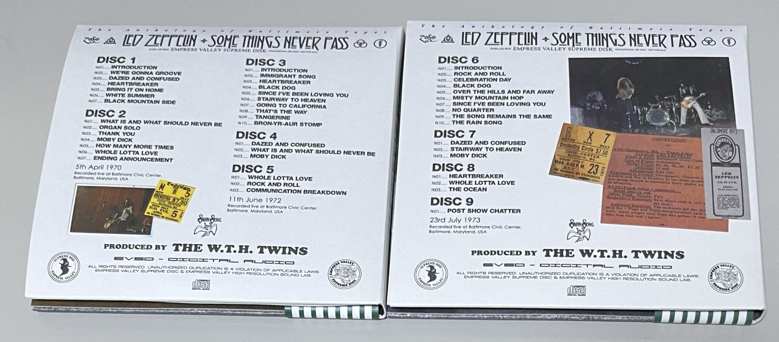 LED ZEPPELIN / SOME THINGS MUST PASS�֥��å����˱ʱ�ζ�����(9CD) EMPRESS VALLEY SUPREME DISC / EVSD-2016-2024