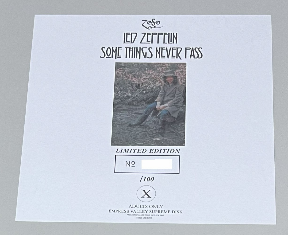 LED ZEPPELIN / SOME THINGS MUST PASS�֥��å����˱ʱ�ζ�����(9CD) EMPRESS VALLEY SUPREME DISC / EVSD-2016-2024