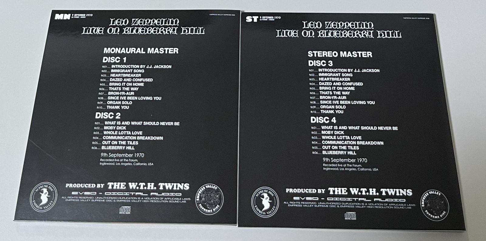 LED ZEPPELIN / LIVE ON BLUEBERRY HILL�֥֥롼�٥꡼�ξ�ǡ�(6CD) EMPRESS VALLEY SUPREME DISK / EVSD-530/531/532/533+BONUS