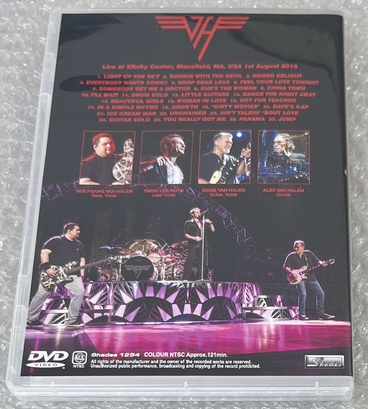 VAN HALEN / DEFINITIVE MANSFIELD 2015 (1DVD-R) SHADES 1254