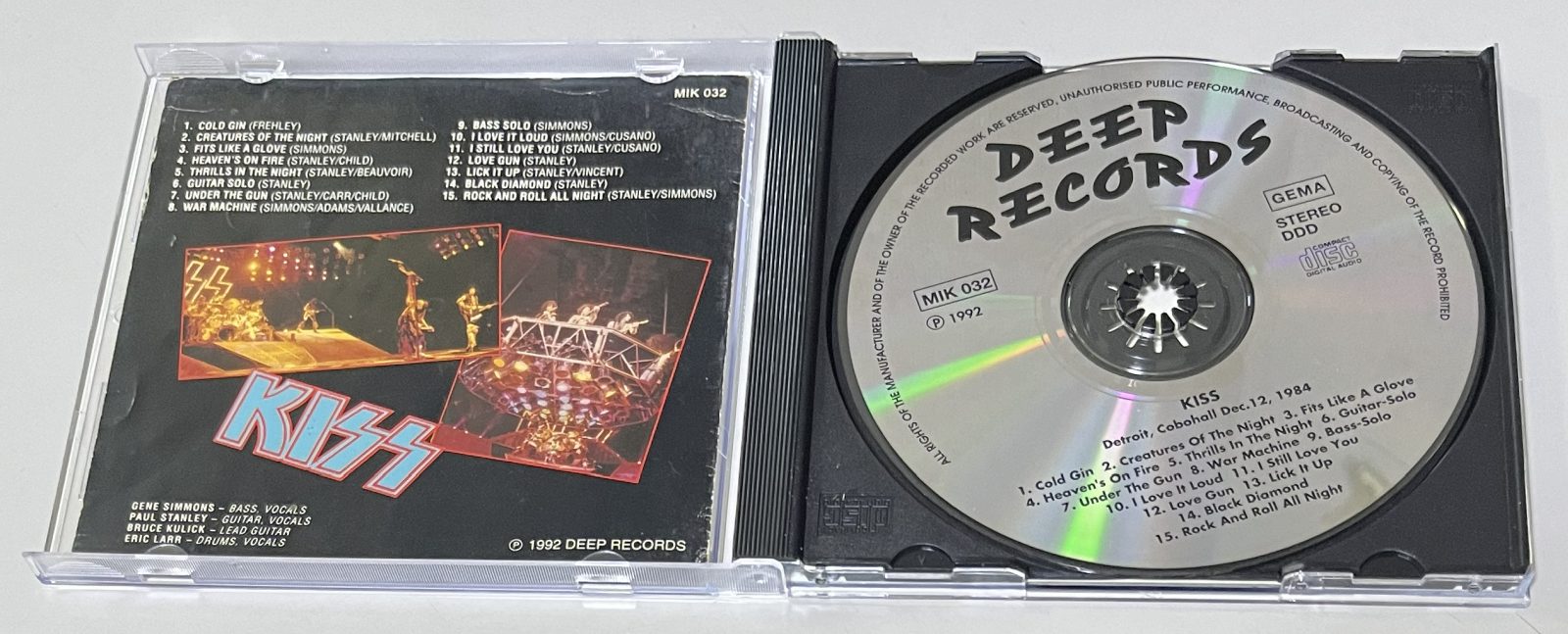 KISS / DETROIT 1984 (1CD) DEEP RECORDS / MIK 032