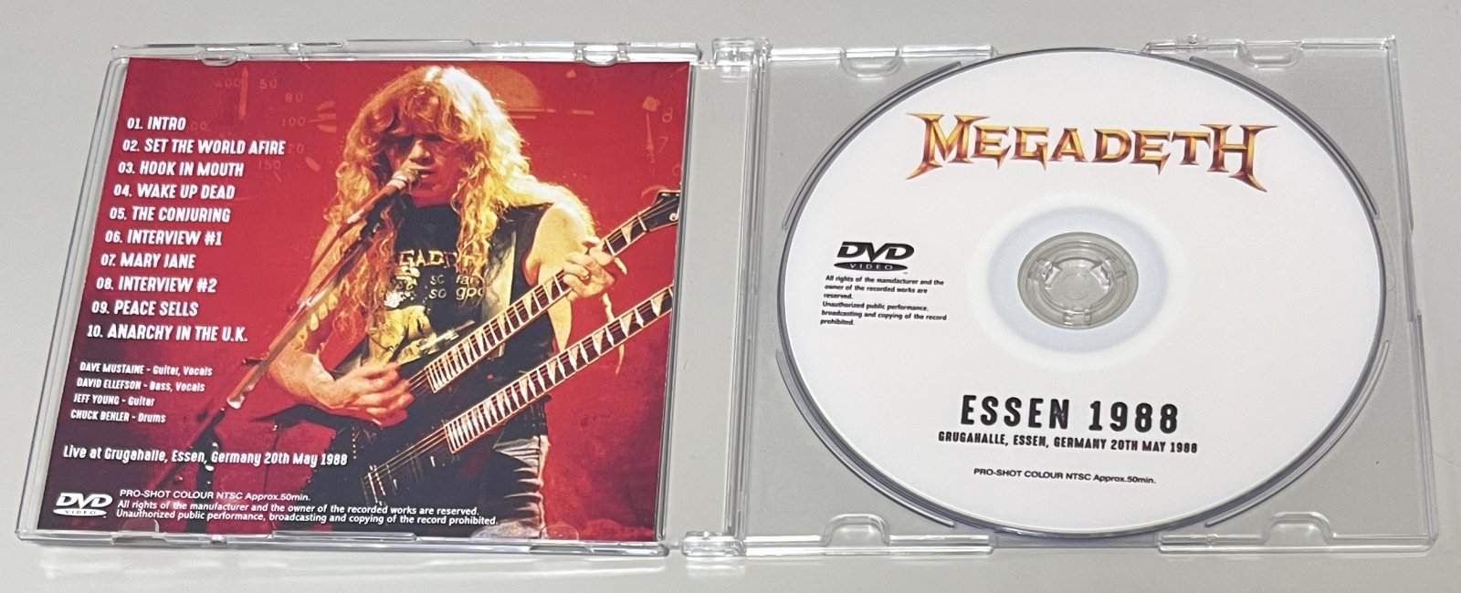 MEGADETH / ESSEN 1988 (1DVD-R) GIFT TITTLE