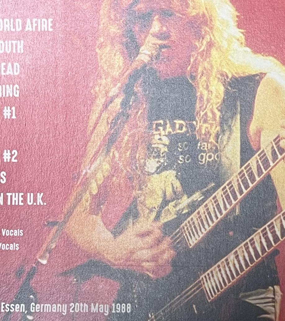 MEGADETH / ESSEN 1988 (1DVD-R) GIFT TITTLE