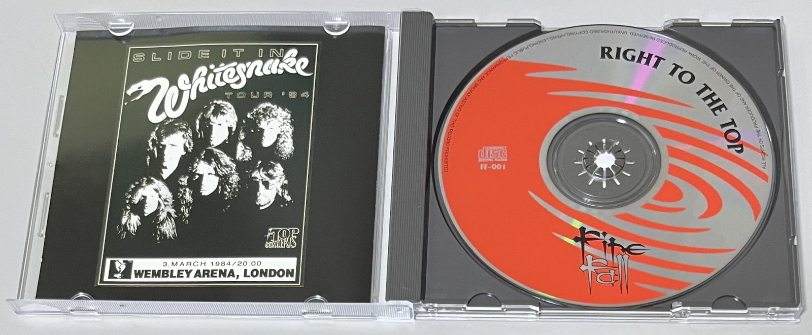 WHITESNAKE / RIGHT TO THE TOP (1CD) FIRE FALL / FF-001
