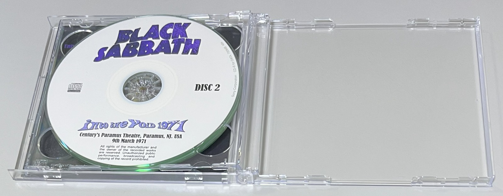 BLACK SABBATH / INTO THE VOID 1971 (2CD-R) GIFT TITTLE