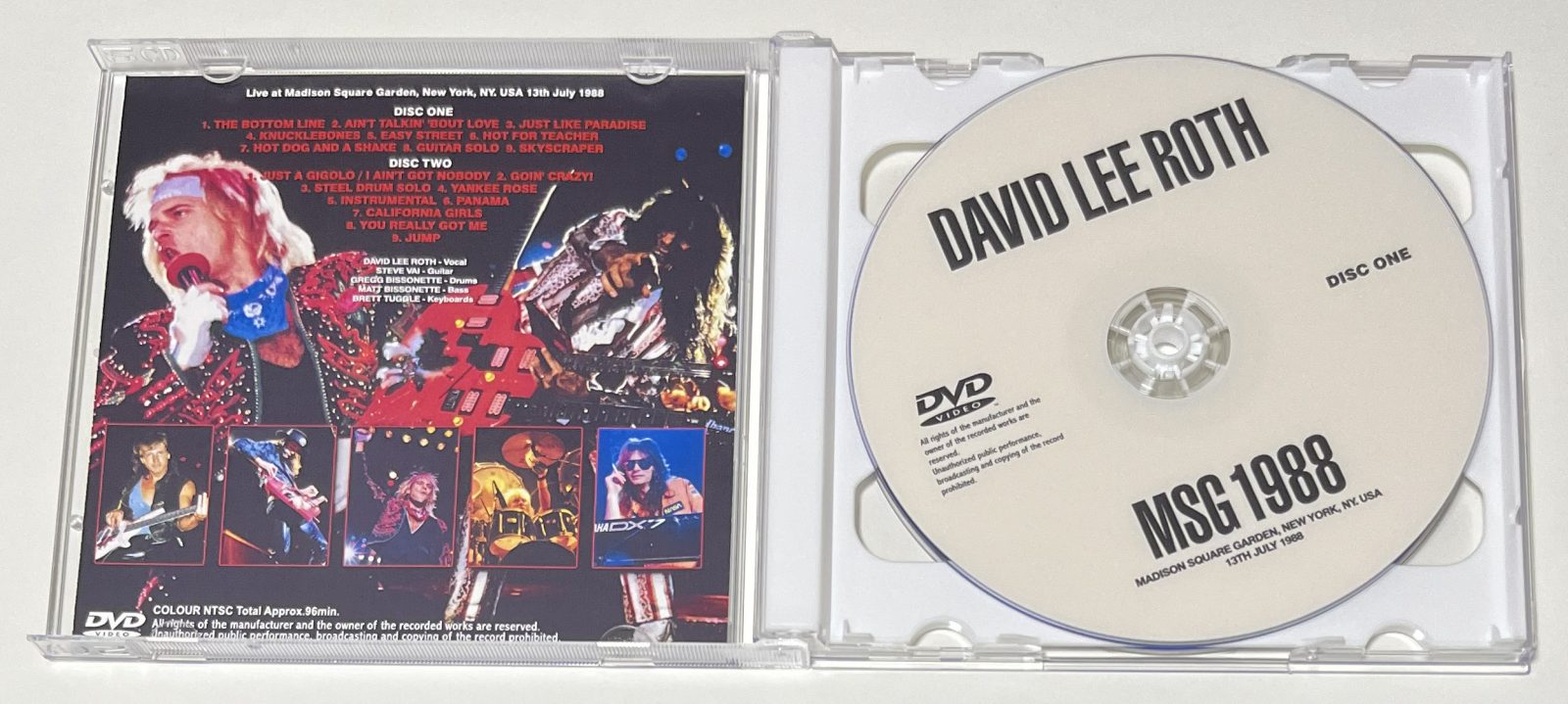DAVID LEE ROTH / MSG 1988 (2DVD-R) GIFT TITTLE | すべての商品
