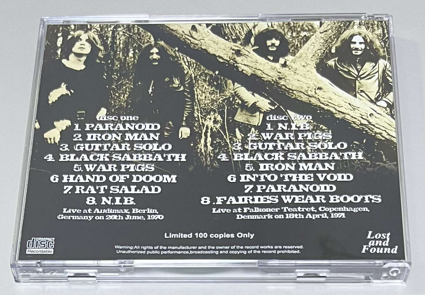 BLACK SABBATH / DEFINITIVE VINYLS (2CD-R) LOST AND FOUND / LAF1324/1325