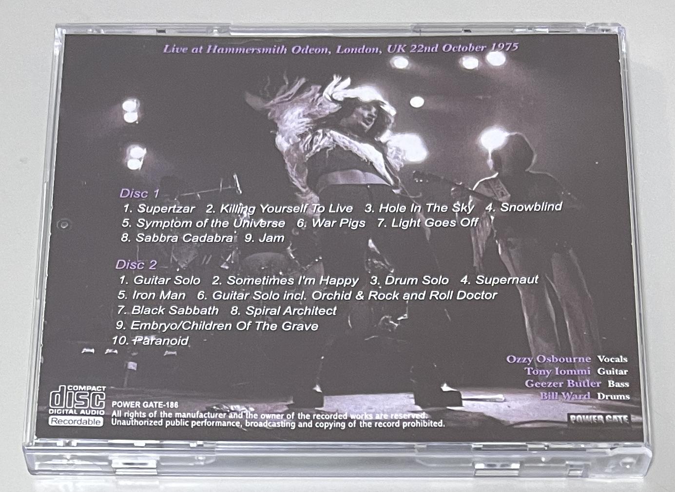 BLACK SABBATH / SUPERSONIC YEARS (2CD-R) POWERGATE-186