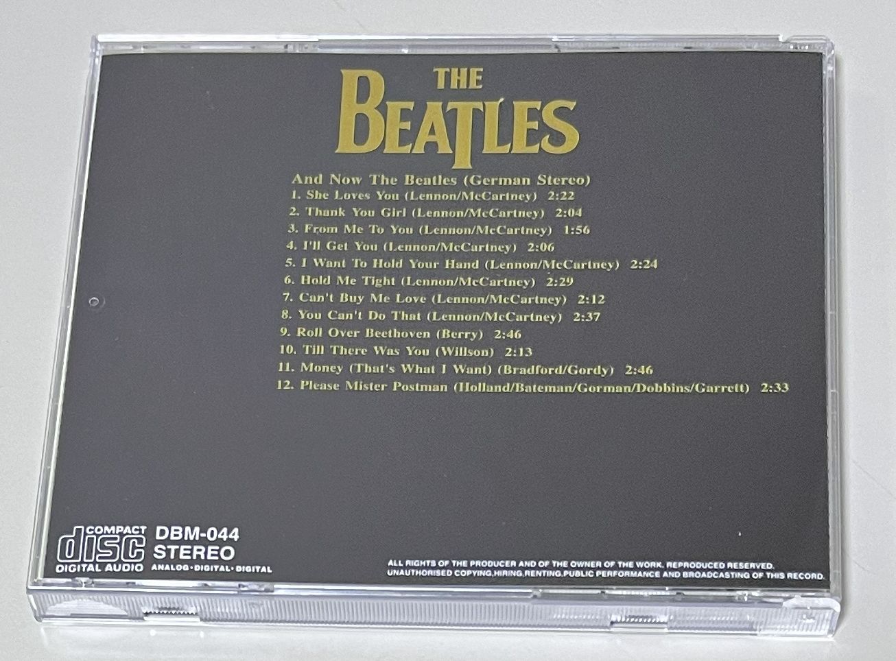 BEATLES / AND NOW THE BEATLES: GERMAN STEREO (1CD) DR.EBBETTS / DBM-044