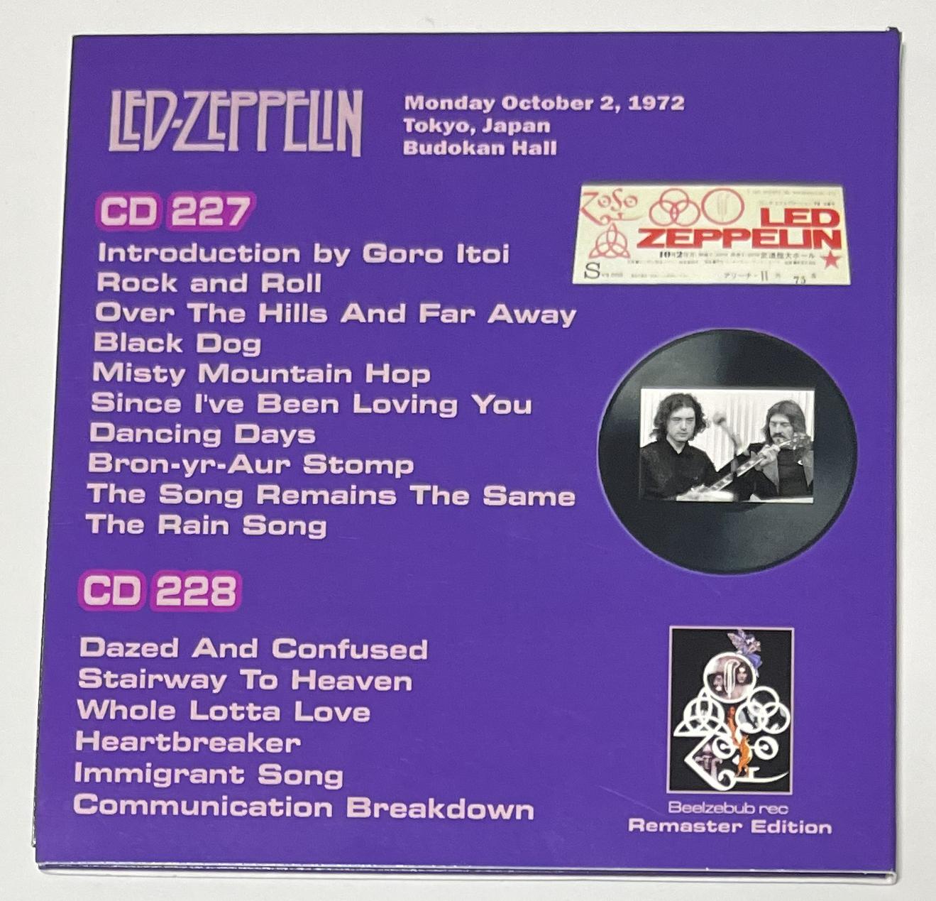 LED ZEPPELIN / MUSICIANS NOT POLITICIANS (2CD-R) BEELZEBUB REC