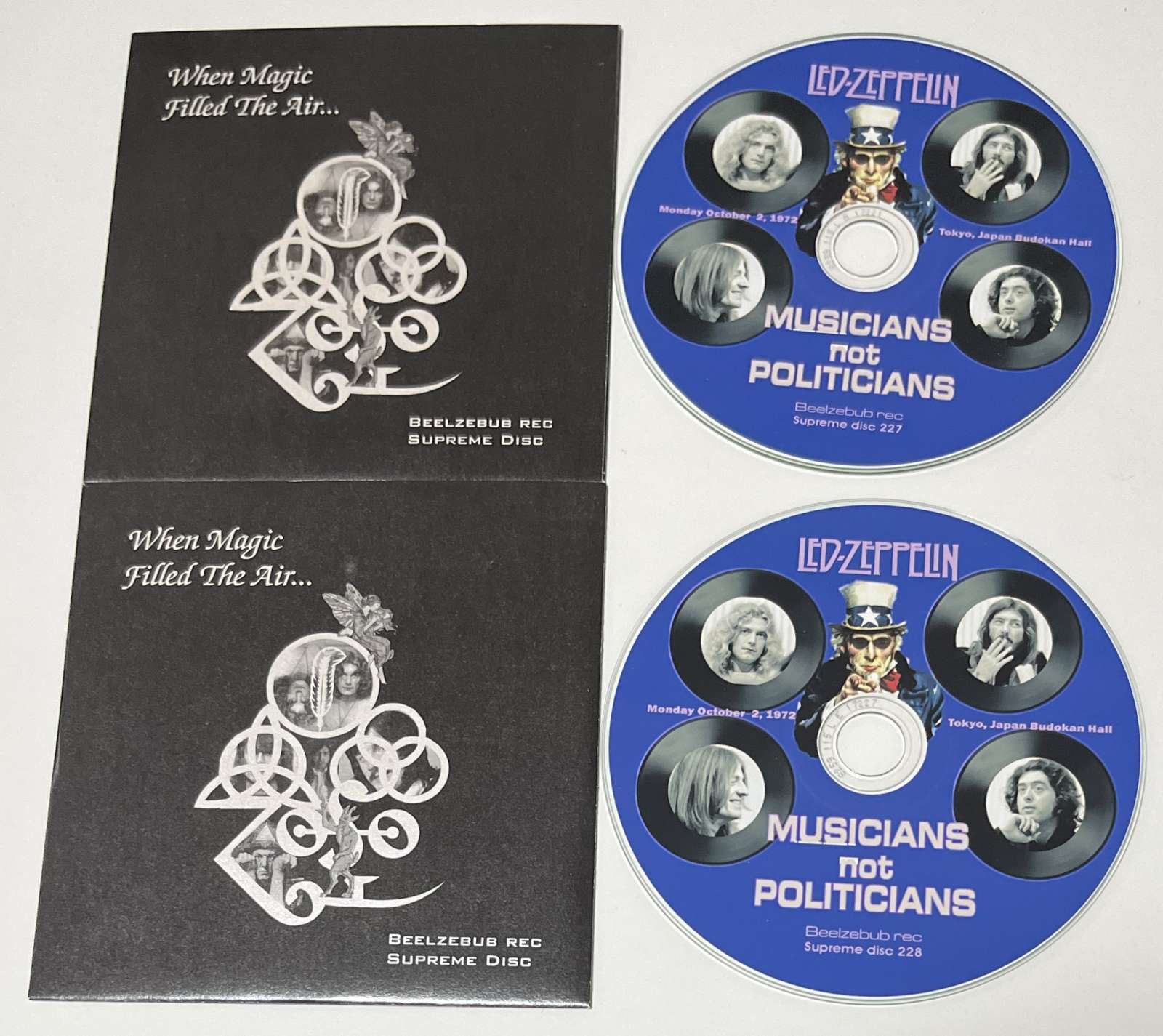 LED ZEPPELIN / MUSICIANS NOT POLITICIANS (2CD-R) BEELZEBUB REC