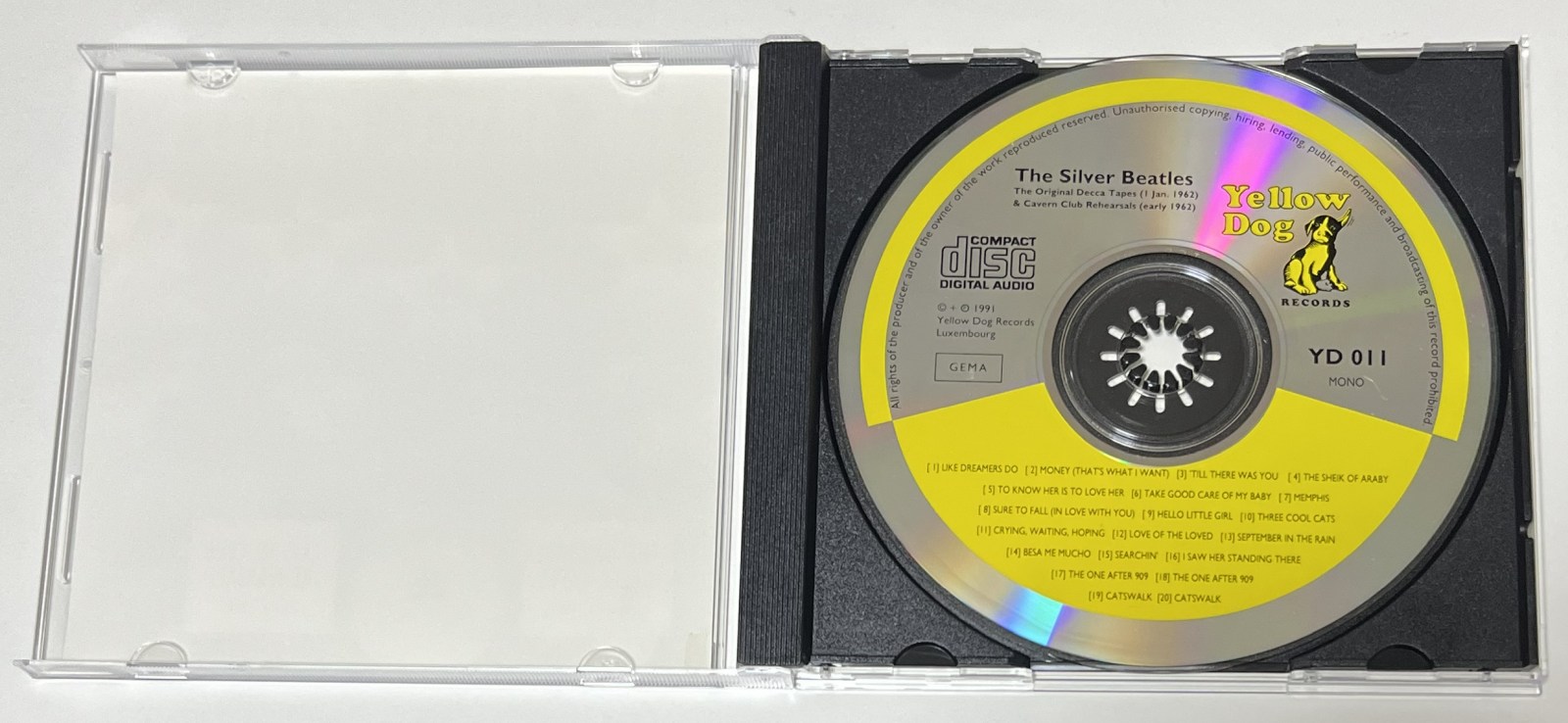 SILVER BEATLES / THE ORIGINAL DECCA TAPES (1CD) YELLOW DOG RECORDS