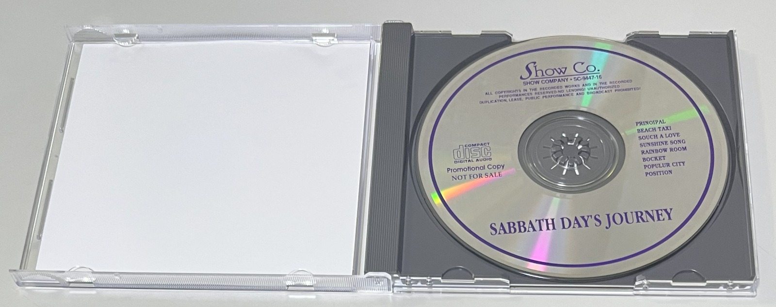 BLACK SABBATH / SABBATH DAY'S JOURNEY (1CD) SHOW COMPANY / SC-9447-16