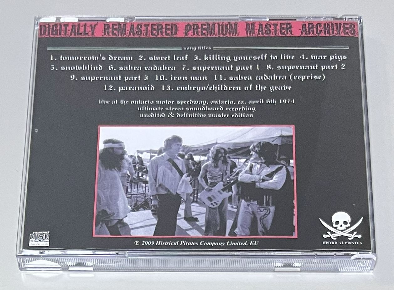 BLACK SABBATH / DISTORTED JAM (1CD-R) HISTRICAL PIRATES / HP CD 0105