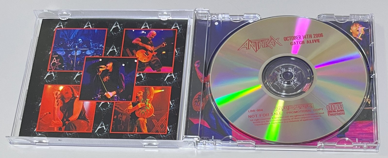 ANTHRAX / CATCH ALIVE: OCTOBER 14TH 2006 (1CD-R) LOUD BARK RECORDS / LBR-004
