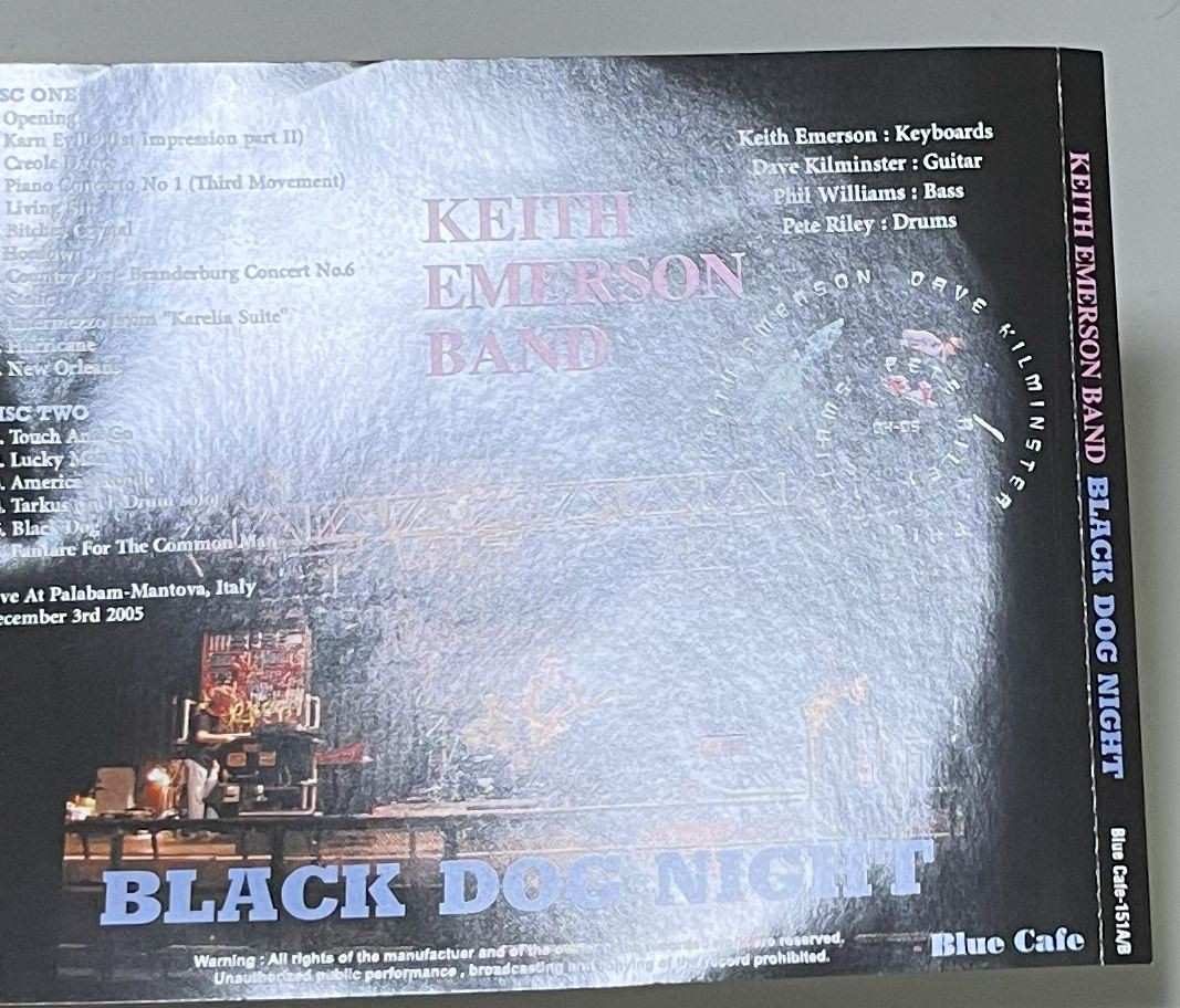 KEITH EMERSON BAND / BLACK DOG NIGHT (2CD-R) BLUE CAFE-151A/B