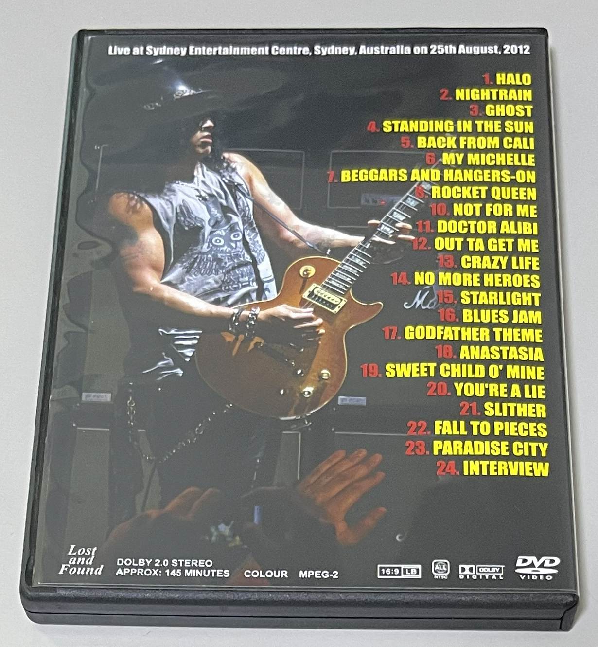 SLASH featuring MYLES KENNEDY and THE CONSPIRATORS / DOWN UNDER 2012 (1DVD-R) LOST AND FOUND / LAF1584