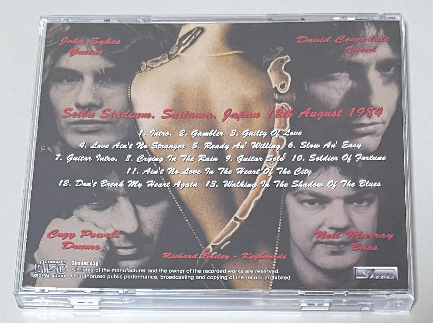 WHITESNAKE / FOUR ACES (1CD+1DVDR) SHADES 430