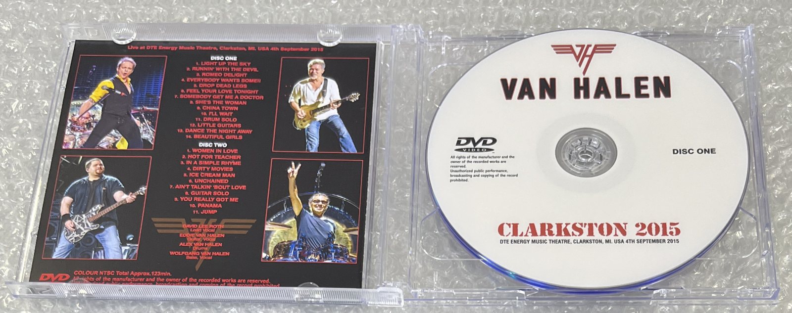 VAN HALEN / CLARKSTON 2015 (2DVD-R) GIFT TITTLE
