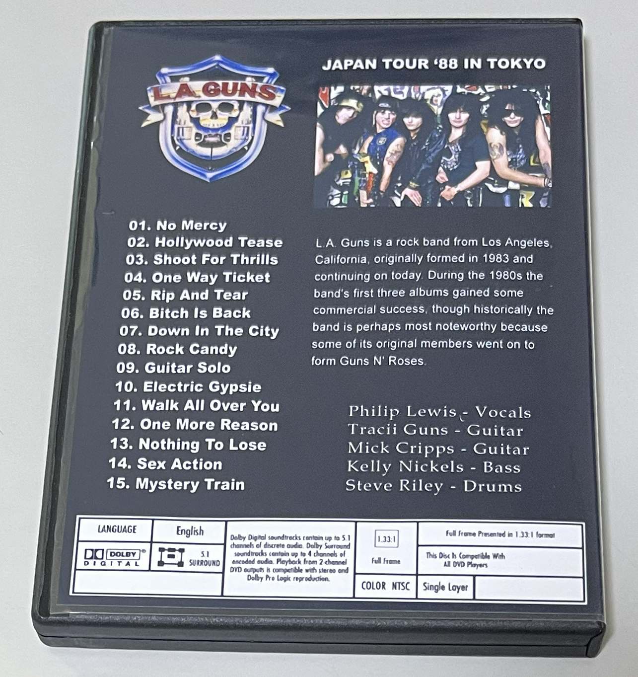L.A. GUNS / JAPAN TOUR '88 IN TOKYO (1DVD-R) NO LABEL