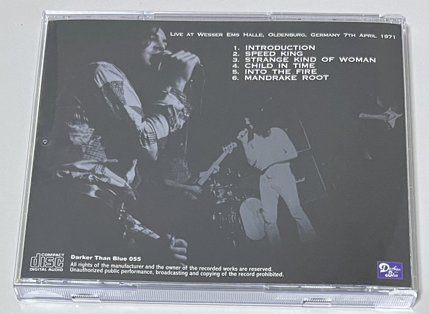 DEEP PURPLE / OLDENBURG 1971 (1CD) DARKER THAN BLUE 055