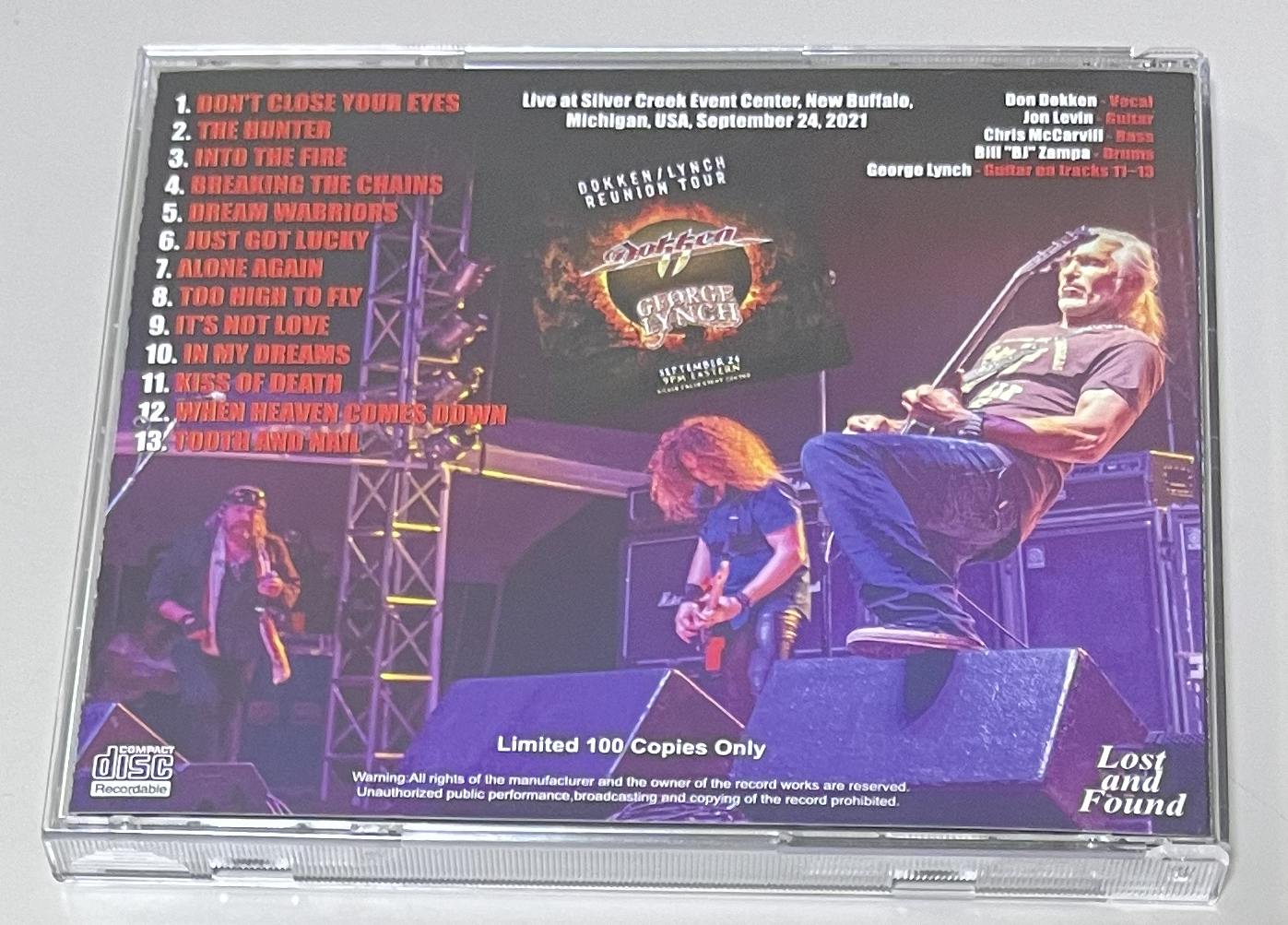 DOKKEN / TOGETHER AGAIN 2021 (1CD-R) LOST AND FOUND / LAF2861