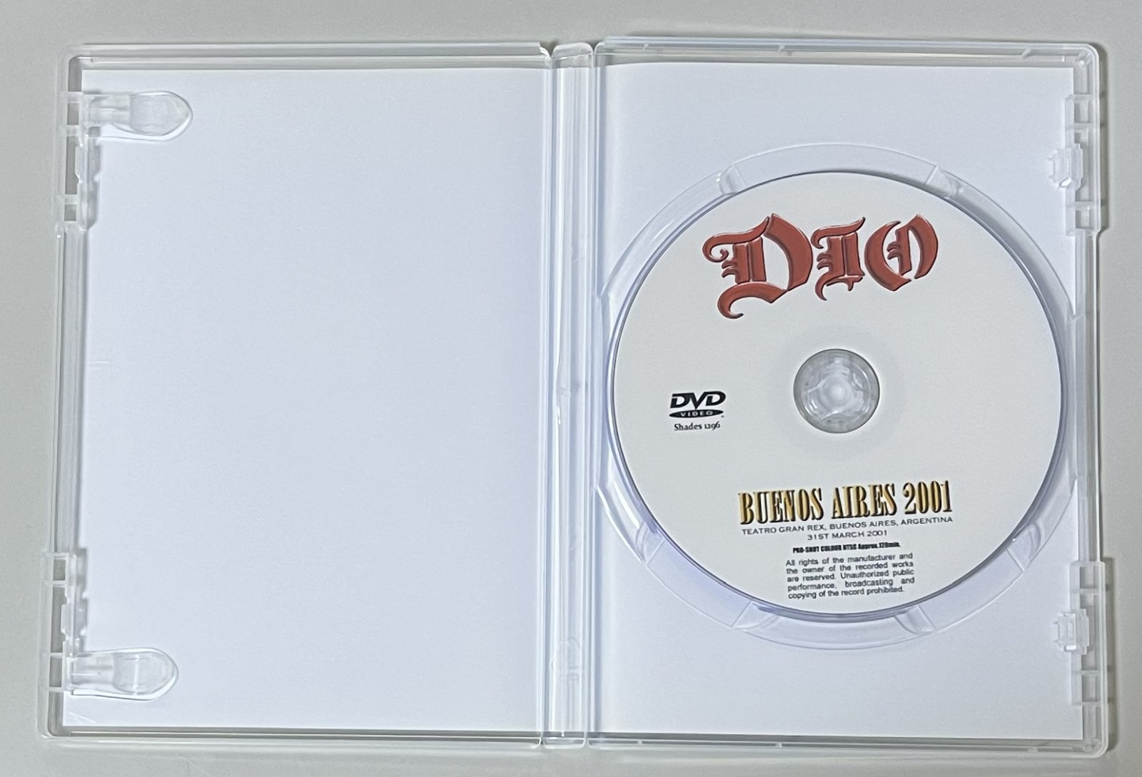 DIO / BUENOS AIRES 2001 (1DVD-R) SHADES 1296