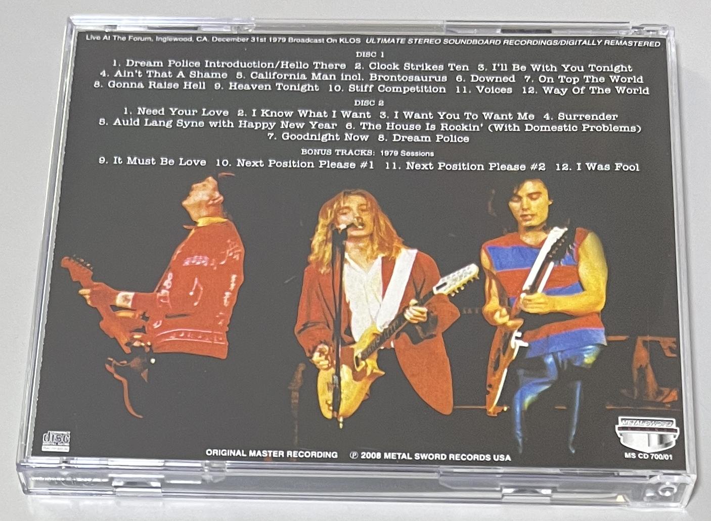 CHEAP TRICK / AT THE FORUM (2CD-R) METAL SWORD RECORDS / MS CD 700/01