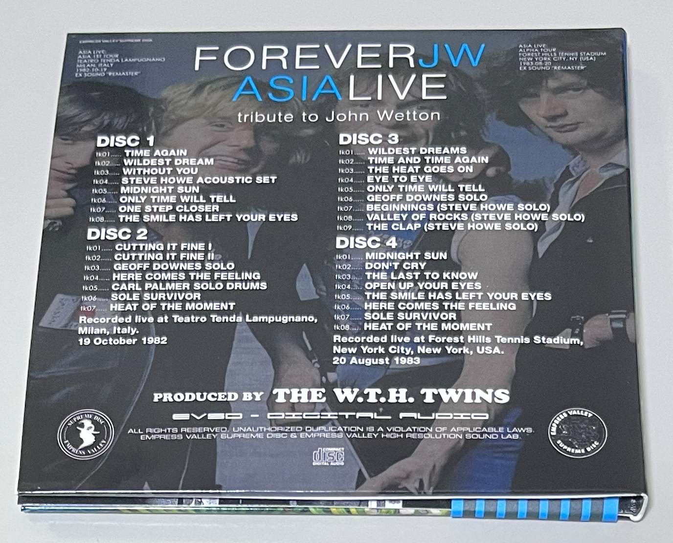 ASIA / FOREVER JW֥󡦥åȥʱʤ- 1st Edition (4CD) EMPRESS VALLEY SUPREME DISK / EVSD-1265/1266/1267/1268