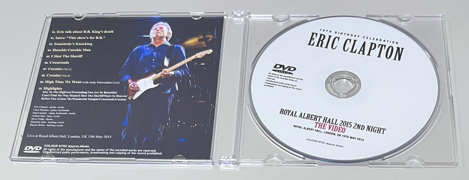 ERIC CLAPTON / ROYAL ALBERT HALL 2015 2ND NIGHT + ROYAL ALBERT HALL 2015 2ND NIGHT: THE VIDEO (2CD+1DVDR) BEANO-113