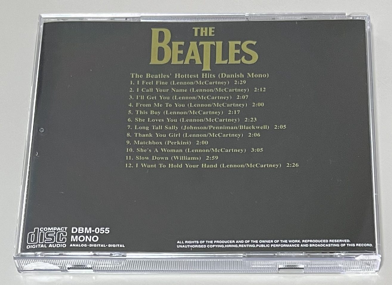 BEATLES / THE BEATLES' HOTTEST HITS: DANISH MONO (1CD) DR.EBBETTS