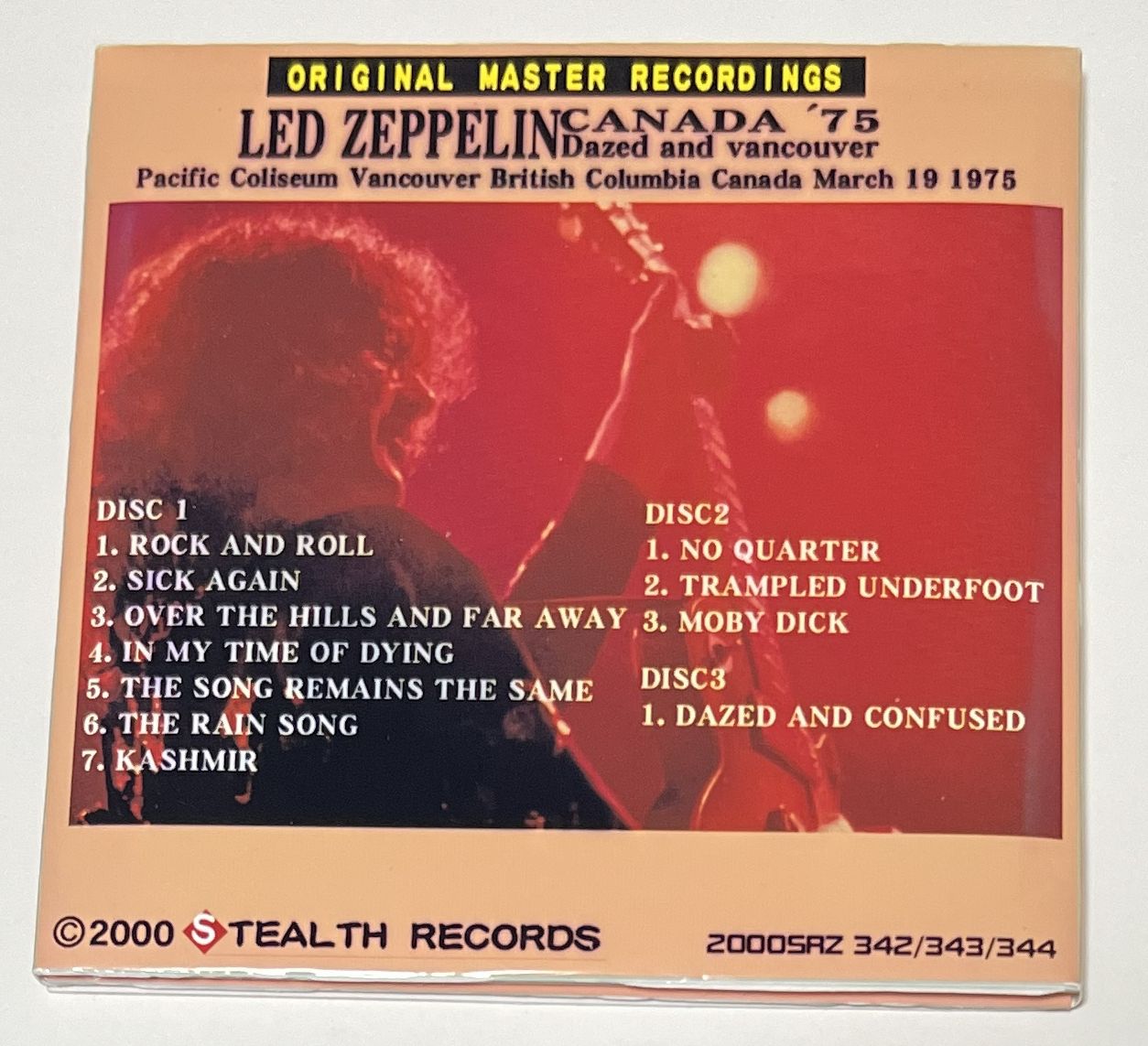 LED ZEPPELIN / CANADA '75: DAZED AND VANCOUVER (3CD-R) STEALTH