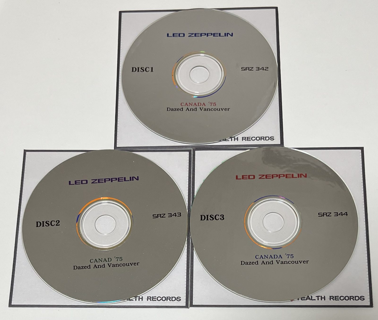 LED ZEPPELIN / CANADA '75: DAZED AND VANCOUVER (3CD-R) STEALTH