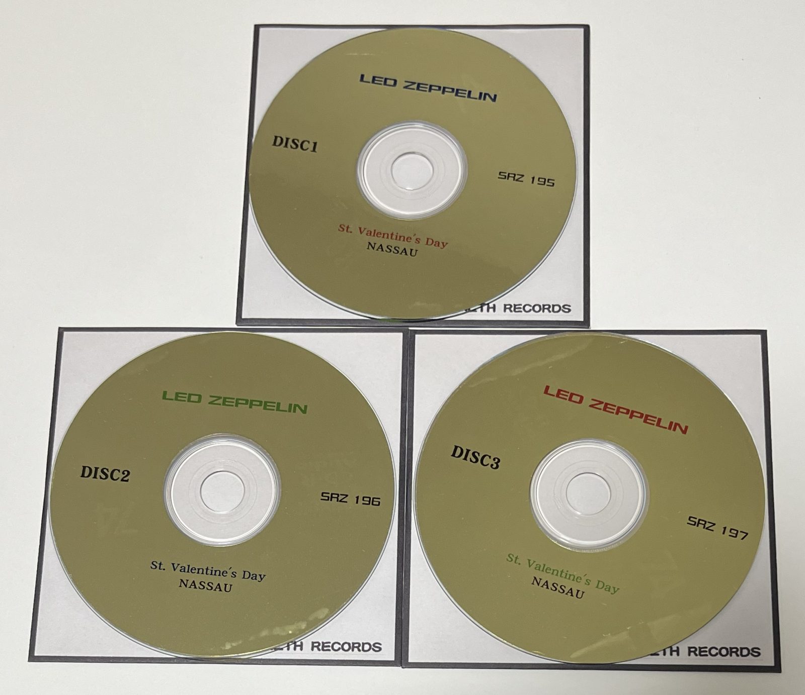 LED ZEPPELIN / ST. VALENTINE'S DAY NASSAU (3CD-R) STEALTH RECORDS