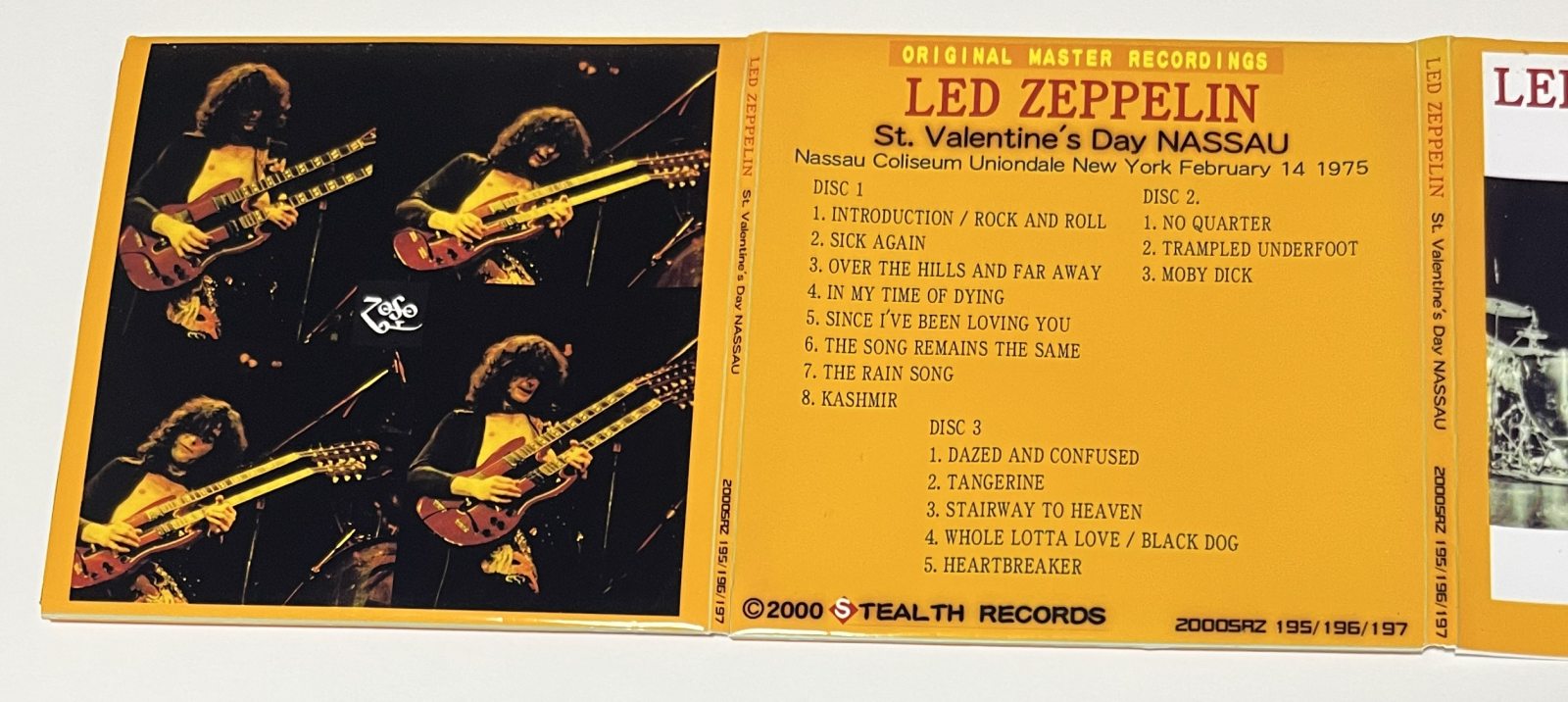 LED ZEPPELIN / ST. VALENTINE'S DAY NASSAU (3CD-R) STEALTH RECORDS