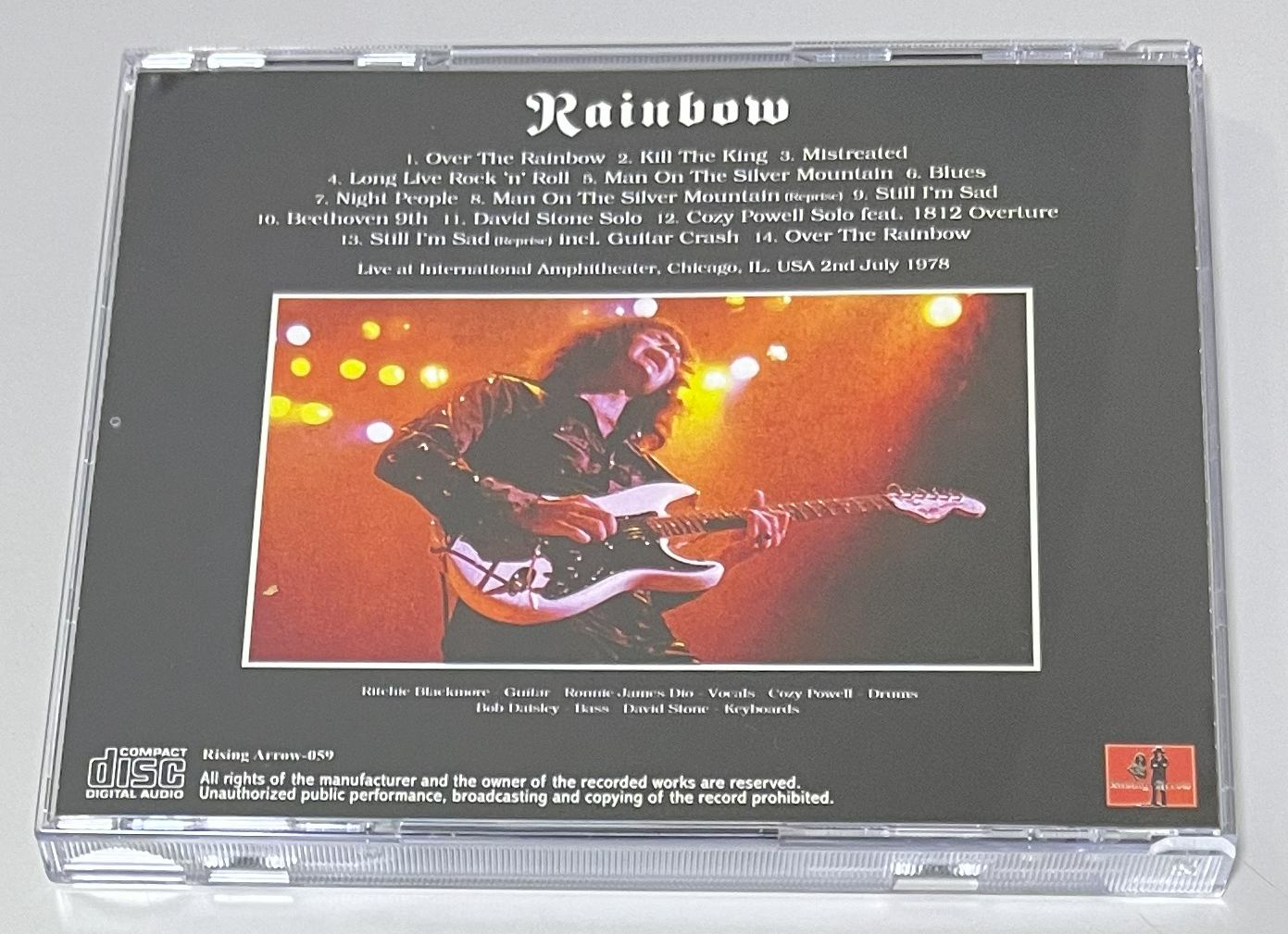 RAINBOW A HYMN CDR 300セット限定販売 RAINBOW / DEFINITIVE CHICAGO 1978 (1CD) RISING ARROW-059 | 中古品
