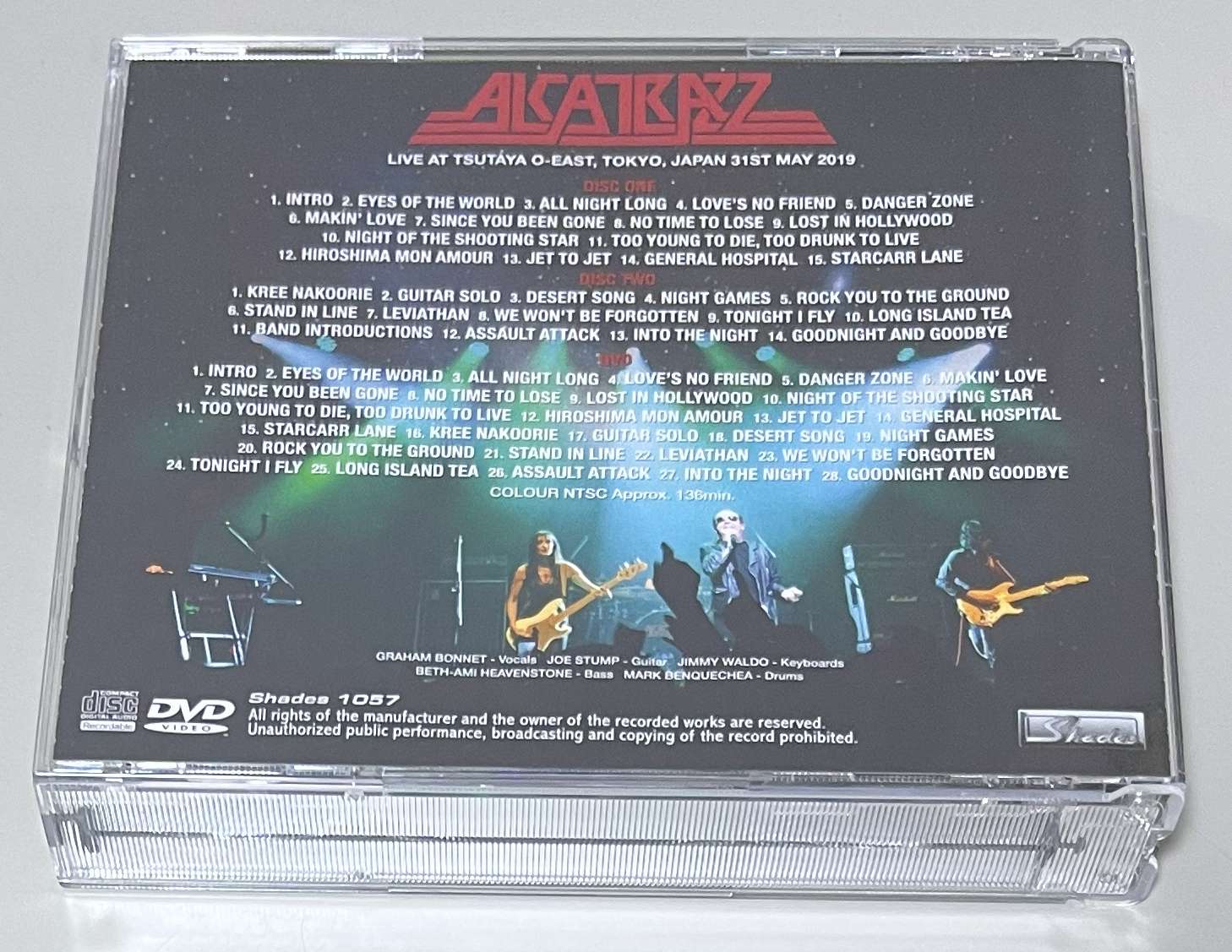 ALCATRAZZ / TOKYO 2019 FINAL NIGHT (2CDR+1DVDR) SHADES 1057