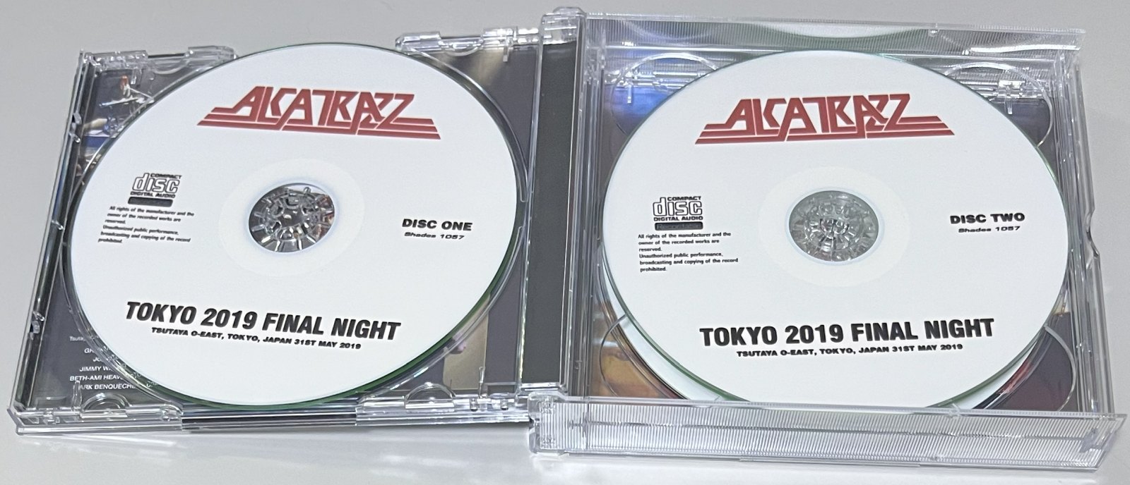 ALCATRAZZ / TOKYO 2019 FINAL NIGHT (2CDR+1DVDR) SHADES 1057