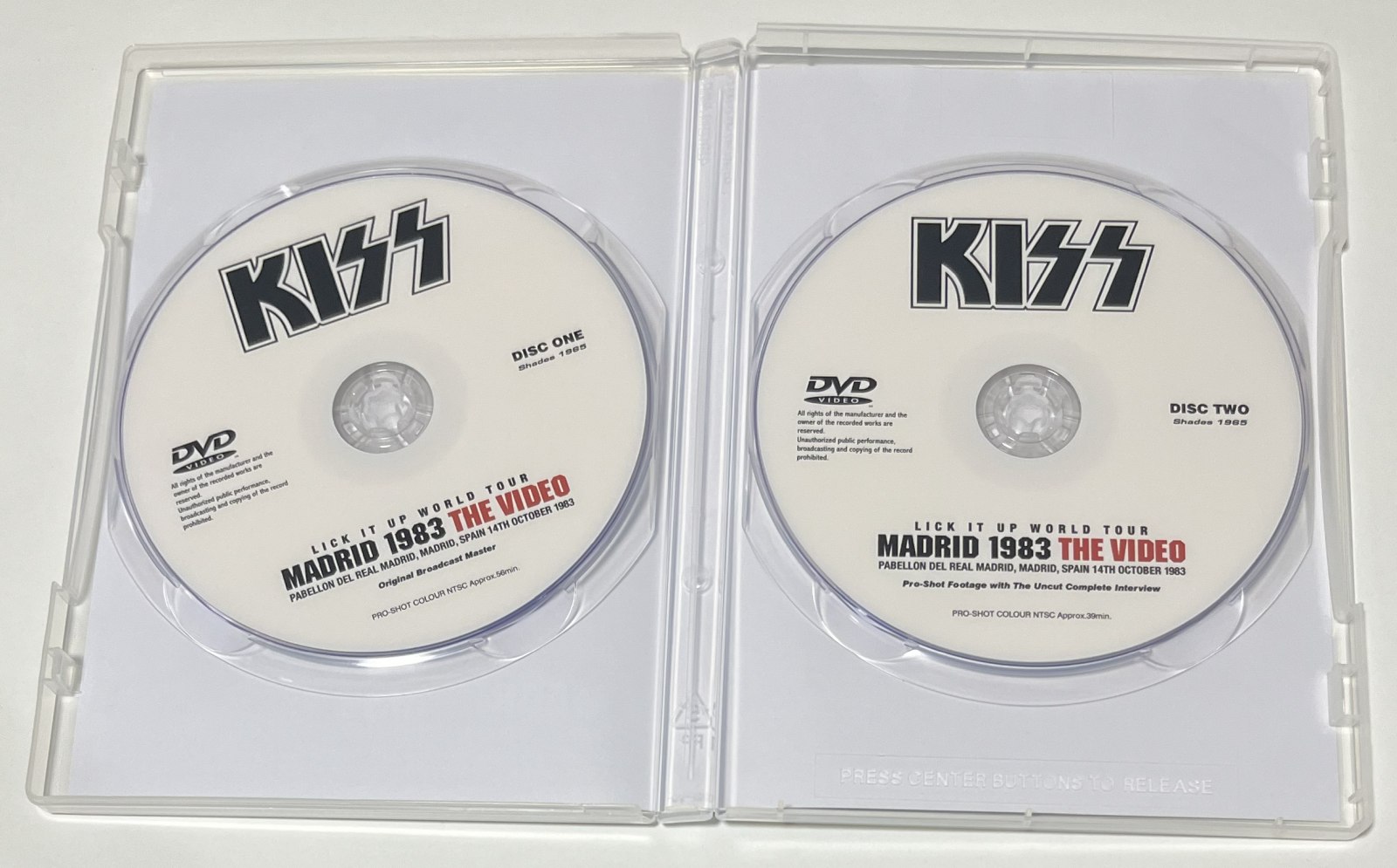 KISS / MADRID 1983 THE VIDEO (2DVD-R) SHADES 1969 | すべての商品