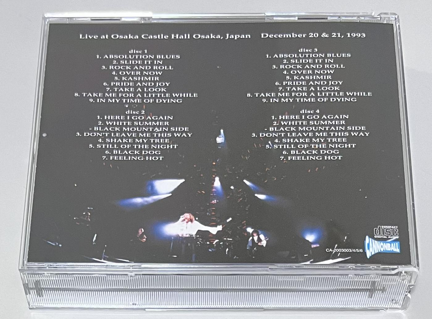 COVERDALE PAGE / TWO DAYS IN THE WEST (4CD) CANNONBALL / CA-2003003/4/5/6