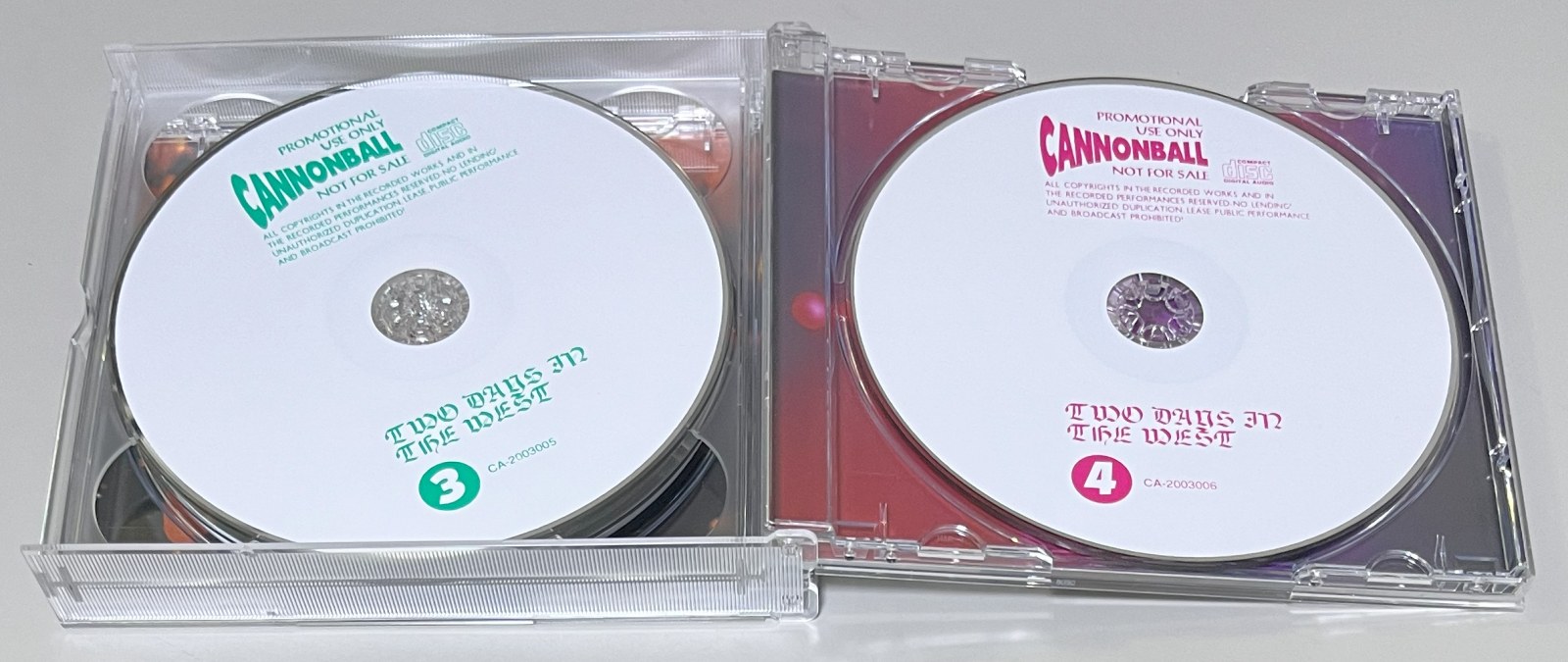 COVERDALE PAGE / TWO DAYS IN THE WEST (4CD) CANNONBALL / CA-2003003/4/5/6