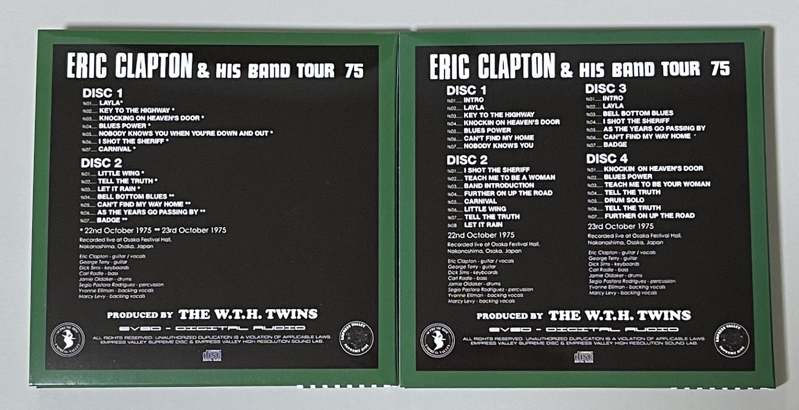 ERIC CLAPTON / TOUR 75大阪中之島エレジー6CD BOX ERIC CLAPTON / TOUR 75大阪中之島エレジー6CD BOX - メルカリ