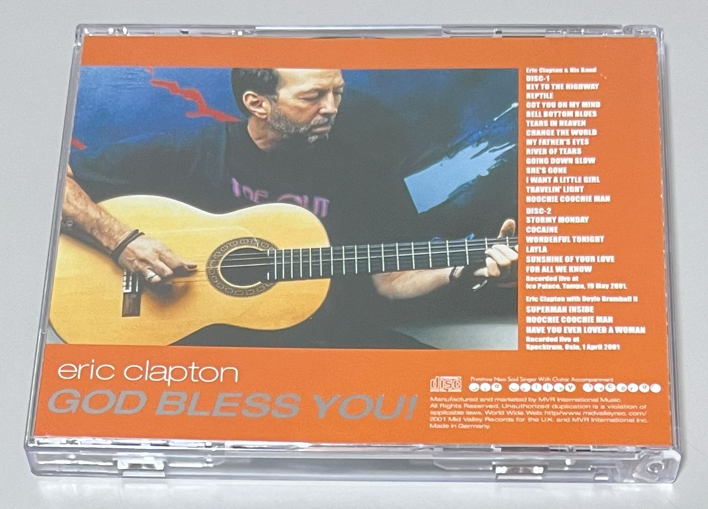 ○8｜新品同様☆2CD, MID VALLEY, MVR065, 廃盤☆ERIC CLAPTON - GOD