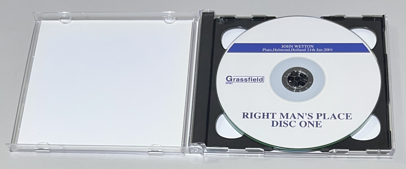 JOHN WETTON / RIGHT MAN'S PLACE (2CD-R) GRASSFIELD / GF001/2