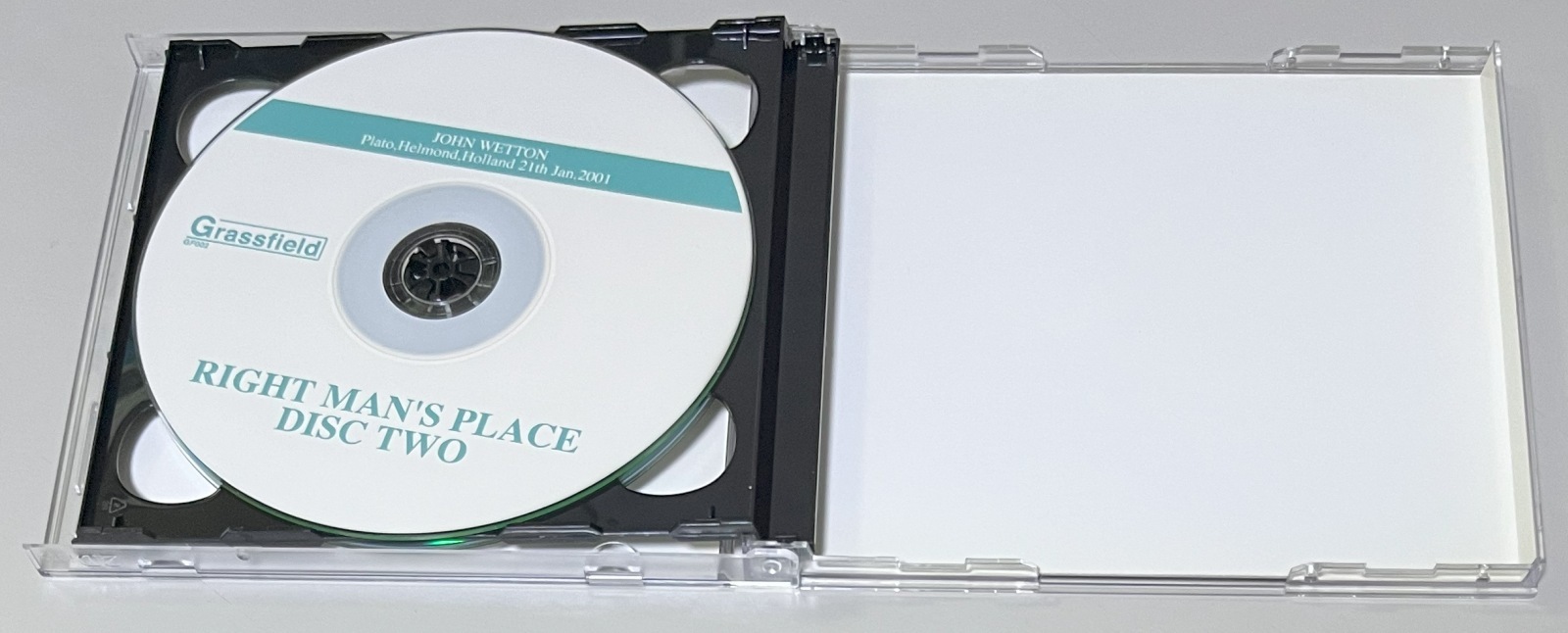 JOHN WETTON / RIGHT MAN'S PLACE (2CD-R) GRASSFIELD / GF001/2
