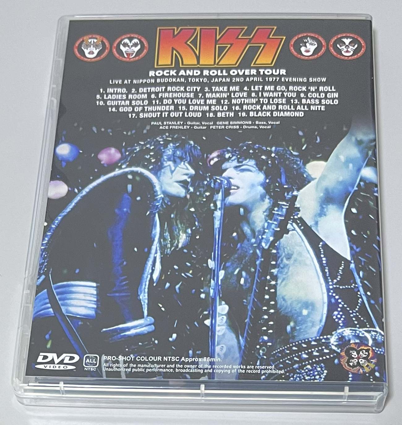 KISS / COMPLETE BUDOKAN 1977 EVENING SHOW (1DVD) NO LABEL