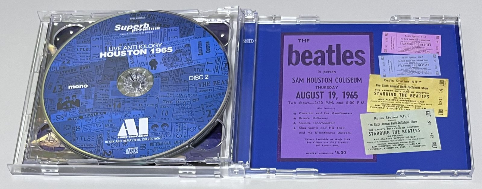 BEATLES / HOUSTON 1965 LIVE ANTHOLOGY (2CD) SUPERB PREMIUM / SPBLA0005D1/2