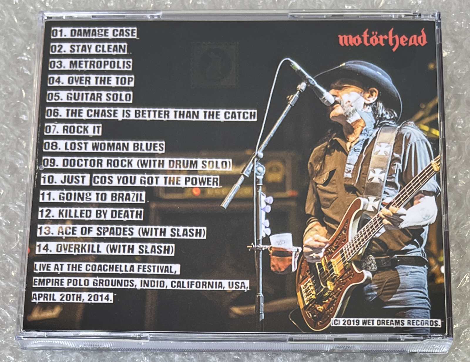 MOTORHEAD / COACHELLA FESTIVAL 2014 (1CD-R) WET DREAM RECORDS / WR-1176